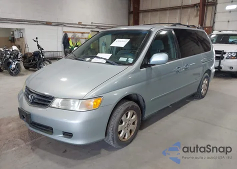 2002 Honda Odyssey Ex z USA, uszkodzony, nr VIN 2HKRL18632H590133